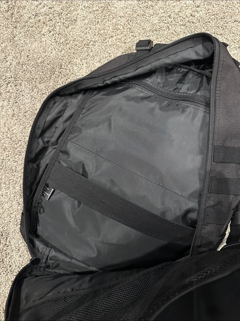 Tactical Black Men's Backpack - Durable Everyday Carry